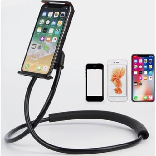 Mobile Phone Holder Hanging Neck Lazy Necklace Bracket For iPhone Samsung Portable Flexible 360 Degree Smartphone Holder Newly