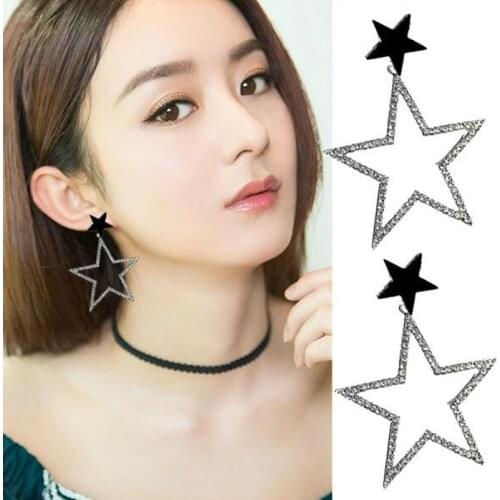 Trendy Elegant Created Star stud Earrings For Wedding Party Gift