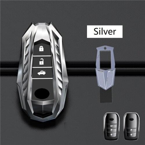 New Zinc Alloy Car Key Case Key cover For Toyota CHR Rav4 Auris Avensis Prius Aygo Camry Corolla Land Cruiser 200 Prado