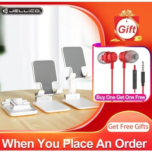 Jellico Desk Mobile Phone Holder Stand Desktop Holder For iPhone Samsung Xiaomi Mobile Phone Holder For iPad Tablet Desk Holder