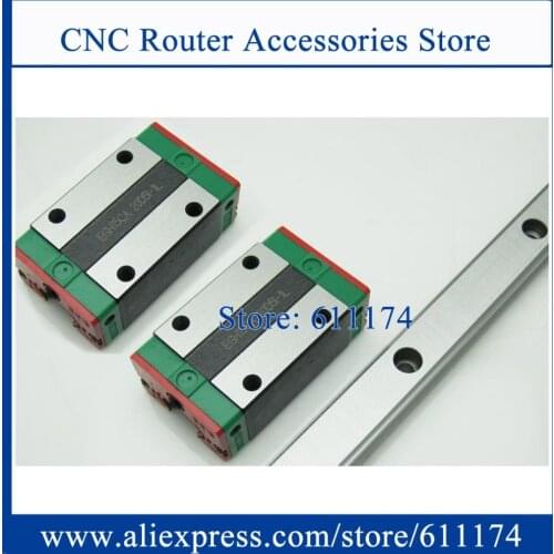 Original HIWIN Linear guide Rail HGR20 L-1050mm/1100mm/1150mm/1200mm Square linear rail 1PC + 2pcs HGH20CA/HGW20CC slider block