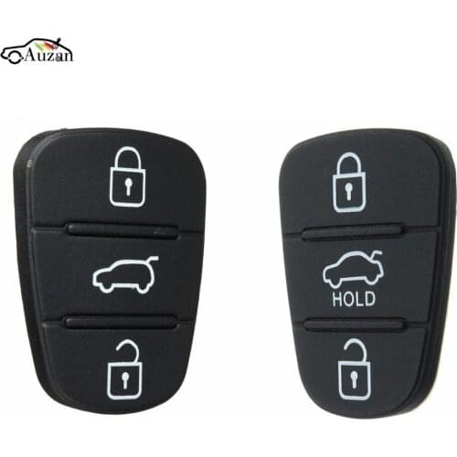 3 Button Remote Key Fob Case Rubber Pad For Hyundai I10 I20 I30 Flip Key Key Shell Case for Car