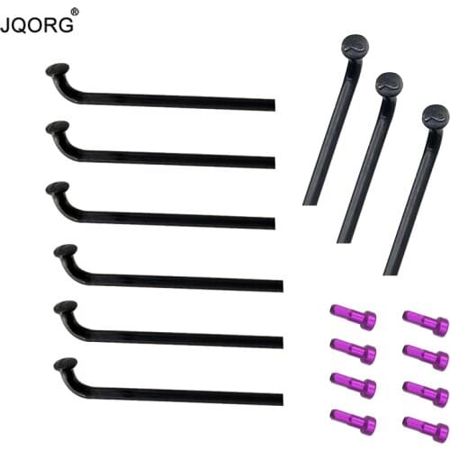 14 G Diameter 2.0 mm Black Color Bicycle Spokes Head 2.2 mm Equal diameter body Stainless Steel Material MTB Bike Spokes