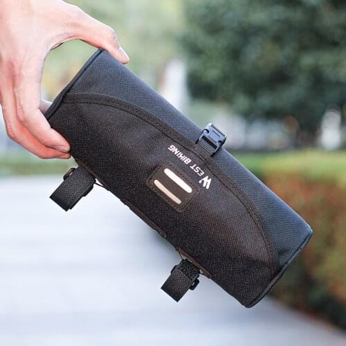 WEST BIKING Bike Storage Saddle Bag Tool Bag Phone Handlebar Bag 2L Bicycle Bag Waterproof Front Tube Frame Bike Accessories