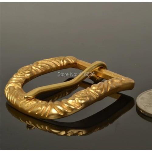 Solid brass vintage totem pattern women belt pin buckle DIY leather craft accessories 5pcs/lot wholesale inner 26mm