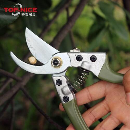 180mm High Quality Pruners Aluminium Alloy Handle Cutters Pruning Tool SK-5 Steel Branch Cut Scissors Garden Tools for Household