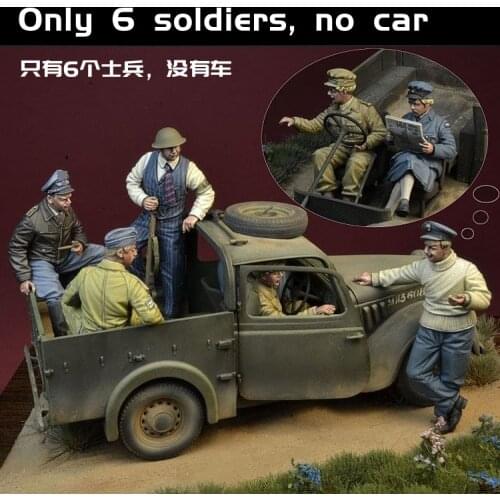 1/35 "I shot her!" - Battle of Britain in 1940, Resin Model Soldier GK, WWII military theme, Unassembled and unpainted kit