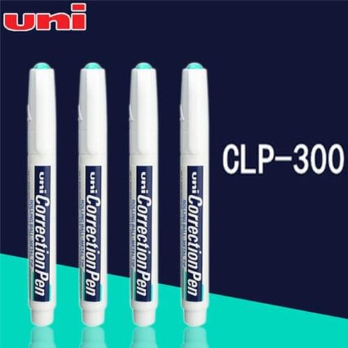 2pcs Uni highlight pen steel head correction pen CLP-300 hand-painted white highlight pen student pen correction fluid