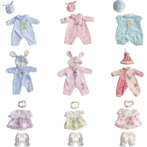45cm 17 style baby doll clothes accessories doll accessoriesreborn baby doll clothes baby dress suit for 45cm dolls