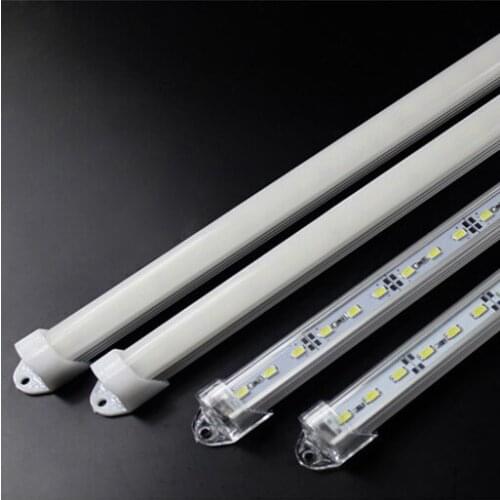 50pcs/lot 50CM DC 12V 36 SMD 5630 LED Hard Tube LED Strip Bar Light with U Aluminium shell +pc cover