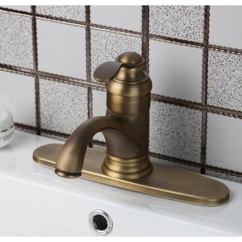 Antique brass short sink basin faucet, Copper teapot type bathroom basin faucet vintage, Toilet high basin faucet hot and cold