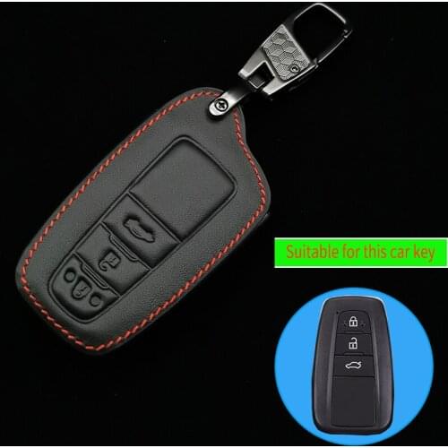 Car Styling Car Cover For Toyota Rav4 Corolla Camry Crown Prado 3 Button Remote Control Smart Shell Key Case Accessories Shell
