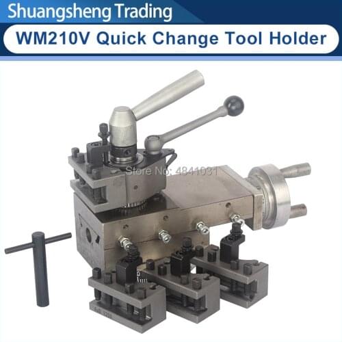 Quick-change toolholder assembly WM210V Lathe Tool holder Machine tool slide/Slide rest/Compound Rest Assembly