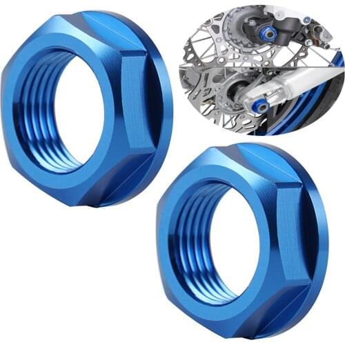 For Yamaha YZ250FX 2015-2021 YZ450FX 2016-2021 M18xP1.5 Front &M20x1.5 Rear Wheel Axle Nut Screw Bolt For Yamaha