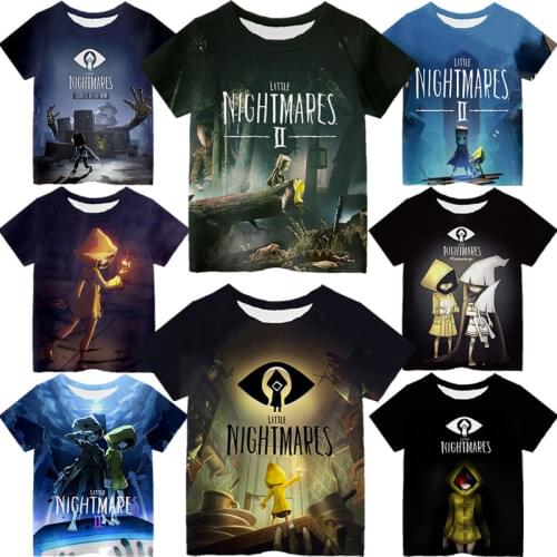 Boys Little Nightmares 2 Print T-shirt Children 3D Funny Tshirts Summer Kids Little Nightmares Clothing Girls Anime T shirt Tops