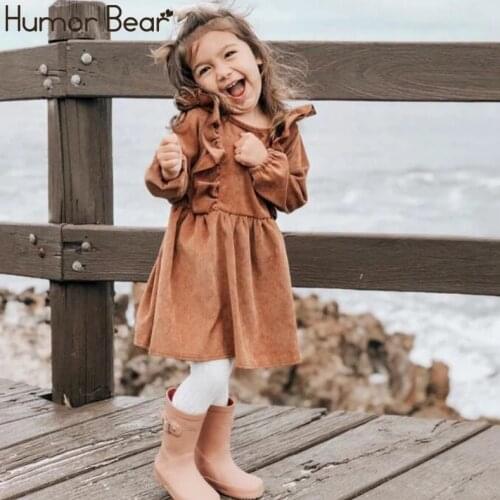 Humor Bear Warm Dresses For Girls