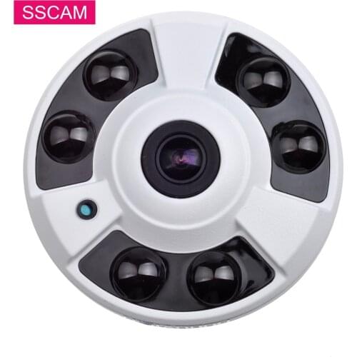 2MP 4M IP Dome Security Camera Indoor 6Pcs Array IR Led Wide Angle 180 Degree 360 Degree High Resolution Full HD 2MP POE Cameras