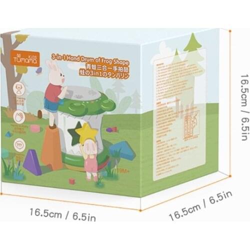 D7YD Musical Baby Drum Toy Beat On Toy Early Learning Toy for Baby Newborn with Light & Music Comfort Instrument Toy for Baby