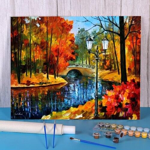 Sublime Park DIY Painting By Numbers Kit Acrylic Paints 50*70 Paiting By Numbers New Design For Adults For Drawing Handicraft