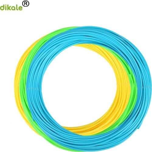 Dikale 3m x 3 colors 3D Pen Filament PLA 1.75mm Plastic Rubber Printing Material for 3D Printer Pen Filament