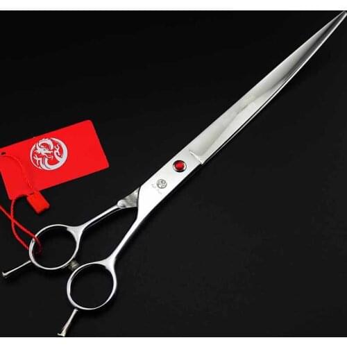 9inch Pet Curved Scissor with Case Double Tail Dog Hairdressing Grooming Tool Shear Clipper High Quality