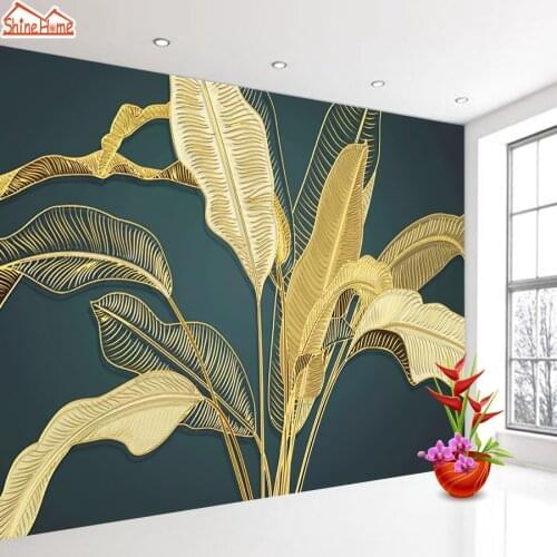 Custom Wallpaper Rainforest Leaf Roll 3d Wallpapers for Living Room Wall Paper Papers Home Decor Vinyl Mural TV Space Walls Roll