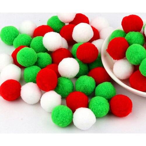 270pcs 10g 8/10/15/20/25/30mm Mix Color Soft Pom Poms Pompoms Ball Handmade Kids Toys Wedding Decor DIY Sewing Craft Supplies
