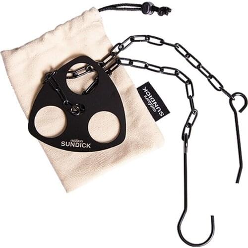 SUNDICK Portable Camping Outdoor Camping Portable Triangular Hanging Pot Bracket Barbecue Rack Multifunctional Picnic Ring Hook