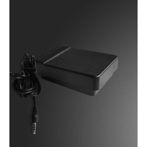 Durable Black 6.35mm Jack Sustain Pedal Low Noise Non-slip Base for 61key 88key Electronic Piano Keyboards Musical Accessory