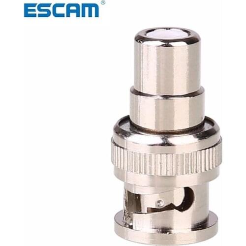 ESCAM JR B9 BNC Male Plug To RCA Female Jack Adapter Connector Coaxial CCTV Durable