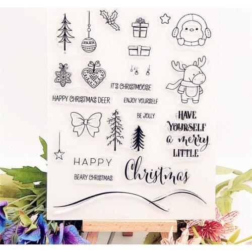 13x16.5cm Easter Forest Transparent Seal Clear Stamps Silicone Seal TPR Roller Stamps DIY Scrapbook Album / Card Cutting Dies