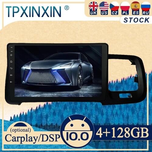 PX6 For Volvo S60 V60 2011 -2018 Android 10 Carplay Radio Player Car GPS Navigation Head Unit Car Stereo WIFI DSP BT