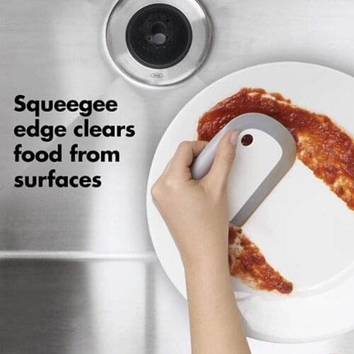 Pan Cleaning Scraper Silicone Kitchen Spatula Cake Baking Tool Tableware Scraper Cleaning Brush Cleaner Accessories