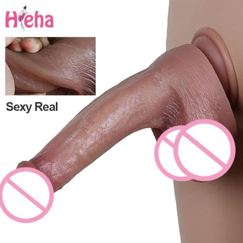 Super Skin Soft Big Suction Cup Dildo Realistic Slicone Male Artificial Penis Dick Woman Masturbator Adult Sex Toys women Dildos