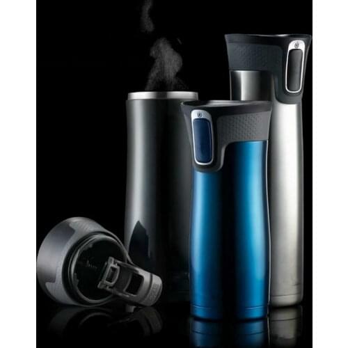 450ml AUTOSEAL Mug Thermo Coffee Stainless Steel Vacuum Cup Insulated Mugs Water Flask Thermal Tea Bottle Auto Cups With Heated
