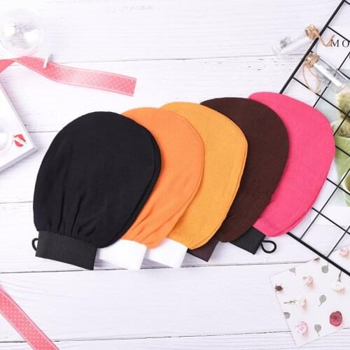 Bath shower wash cloth Shower Scrubber Back Scrub Exfoliating Body Massage Sponge Bath Gloves Moisturizing Random Color