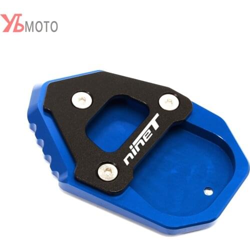 High Quality Kickstand Foot Side Stand Extension Pad Support Plate For BMW R Nine T NINET 2017 2018 2019 2020