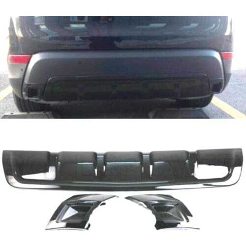 ROLLSROVER Rear Bumper Diffuser Towing Cover Insert Exhaust Cover For Discovery 5 Gloss Black Styling