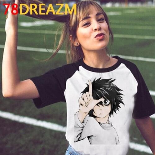 New Japanese Anime Death Note T Shirt Women Kawaii Summer Tops Unisex Cartoon Graphic Tees Manga E Girl Fashion Tshirt Female