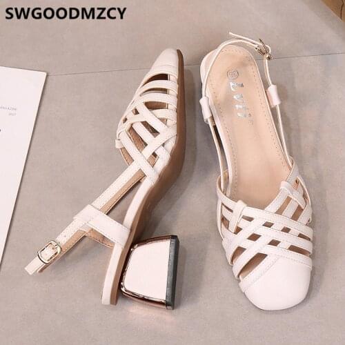Summer shoes woman sandals slingback shoes 43 gladiator sandals women block heel shoes designer sandals high heels sandals women