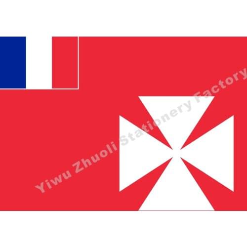 France Wallis and Futuna 1910 Flag 150X90cm (3x5FT) 120g 100D Polyester Double Stitched High Quality Banner Free Shipping