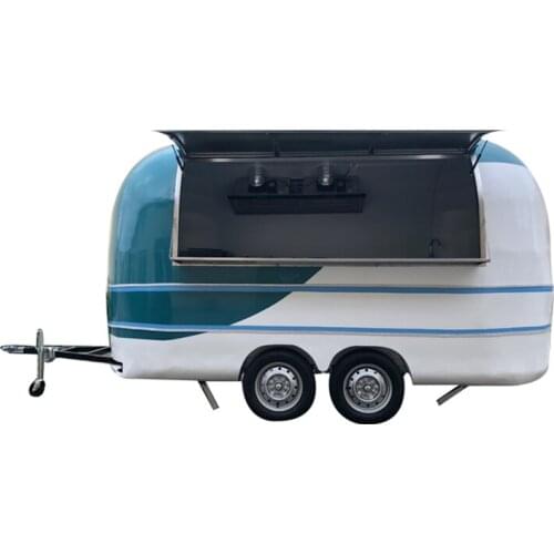 Commercial Catering Trailer Street Ice Cream Bubble Tea Coffee Mobile Food Cart Vending Kiosk for Sale Customizabled