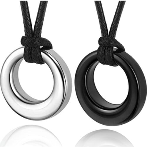 Eternity Circle of Life Stainless Steel Cremation Jewelry Urn Necklace Ash Keepsake Urn Pendant Necklace