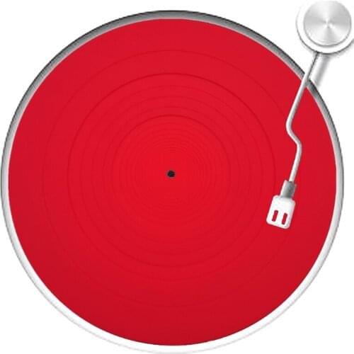 LP Antislip Mat for Phonograph Turntable Vinyl Record Players AccessoriesRecord Pad, Anti-vibration Silicone Pad Rubber 11UB
