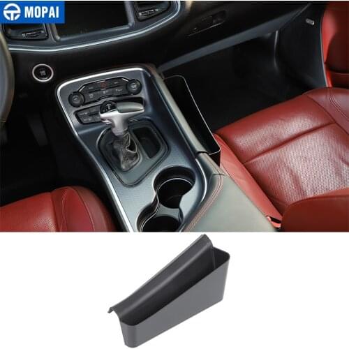 MOPAI Stowing Tidying for Car Gear Shift Side Storage Box Organizer Tray Accessories for Dodge Challenger 2015