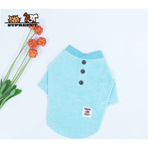 Autumn Stripe Shirt Dog Clothes Orange Casual Dog Costume for French Bulldog Chihuahua Cotton Warm Puppy Hoodie Cat Costume