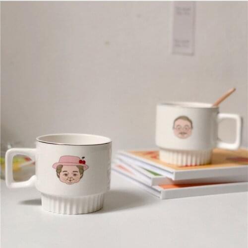 Couple ceramic mug creative milk coffee water cup