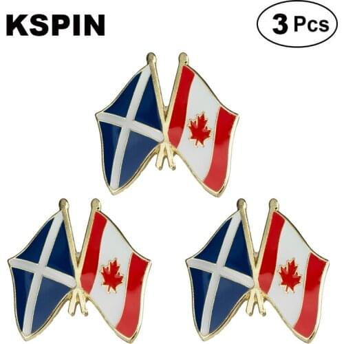 Scotland Canada Frendship Lapel Pin Brooches Pins Flag badge Brooch Badges
