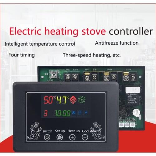 1pc thermostat for electric heating stove electric wall-hung boiler heater wifi thermostat temperature humidity controller 220V