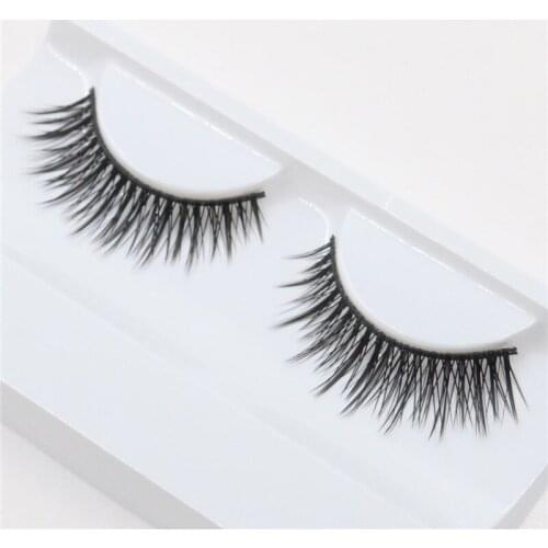 1 pair fashion cross false eyelashes full strip lashes makeup exaggerated